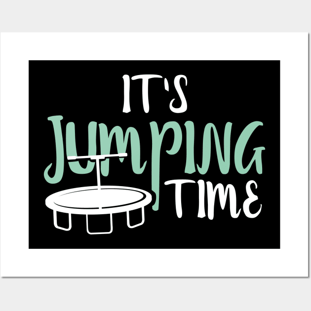 Jumping trampoline jumpen sport fitness Wall Art by reckmeck